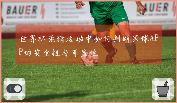 世界杯竞猜活动中如何判断买球APP的安全性与可靠性